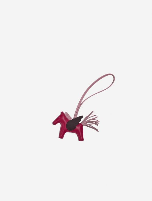 Pre-owned Hermès bag Rodeo Pegase Milo Framboise / Rouge Sellier / Rose Sakura Pink Front | Sell your designer bag on Saclab.com