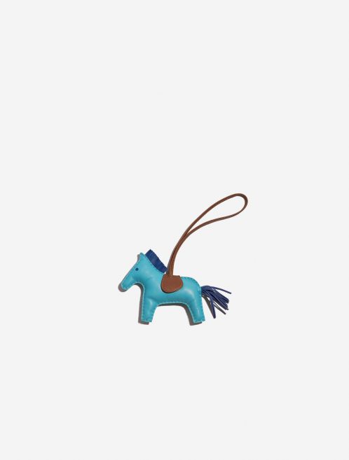Pre-owned Hermès bag Rodeo MM Milo Paon / Alezan / Blue France Blue Front | Sell your designer bag on Saclab.com