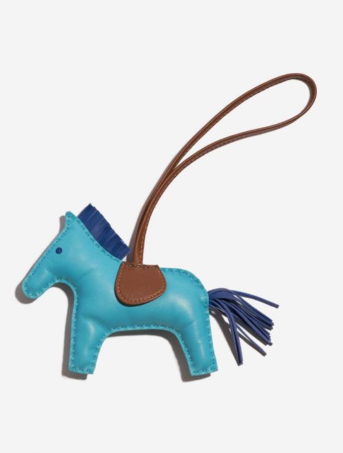 Pre-owned Hermès bag Rodeo MM Milo Paon / Alezan / Blue France Blue Front | Sell your designer bag on Saclab.com