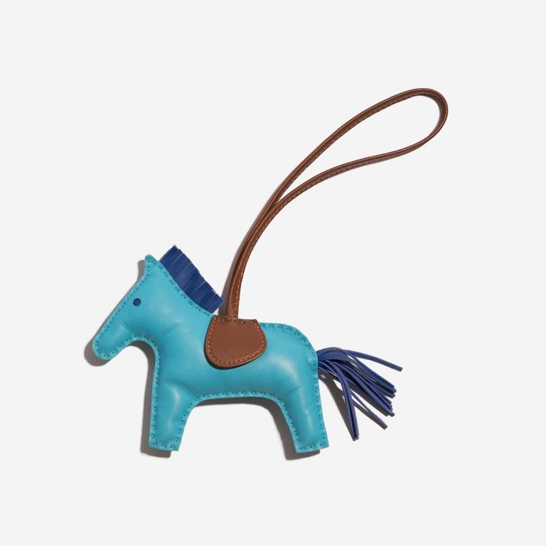 Pre-owned Hermès bag Rodeo MM Milo Paon / Alezan / Blue France Blue Front | Sell your designer bag on Saclab.com