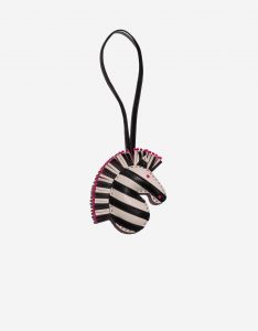 Pre-owned Hermès bag Geegee Savannah Milo Craie / Black / Rose Pourpre Black, White Front | Sell your designer bag on Saclab.com