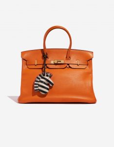 Pre-owned Hermès bag Geegee Savannah Milo Craie / Black / Rose Pourpre Black, White Detail | Sell your designer bag on Saclab.com
