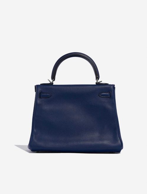 Pre-owned Hermès bag Kelly 25 Swift Blue Saphir Blue Back | Sell your designer bag on Saclab.com