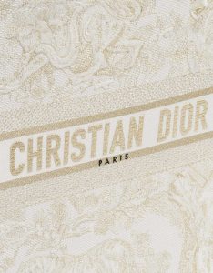 Pre-owned Dior bag Book Tote Large Canvas Beige / Gold Beige, Gold Logo | Sell your designer bag on Saclab.com