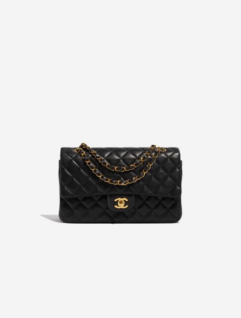 Pre-owned Chanel bag Timeless Medium Lamb Black Black Front | Sell your designer bag on Saclab.com