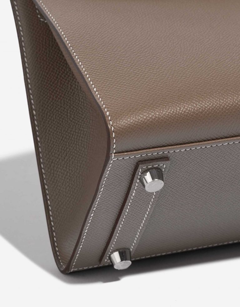 Pre-owned Hermès bag Birkin 25 Epsom Etoupe Brown Detail | Sell your designer bag on Saclab.com