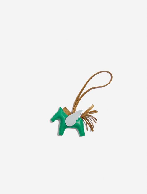 Pre-owned Hermès bag Rodeo Pegasus PM Milo Menthe / Sesame / Blue Brume Blue, Green, Multicolour Front | Sell your designer bag on Saclab.com