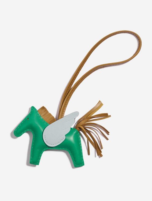 Pre-owned Hermès bag Rodeo Pegasus PM Milo Menthe / Sesame / Blue Brume Blue, Green, Multicolour Front | Sell your designer bag on Saclab.com