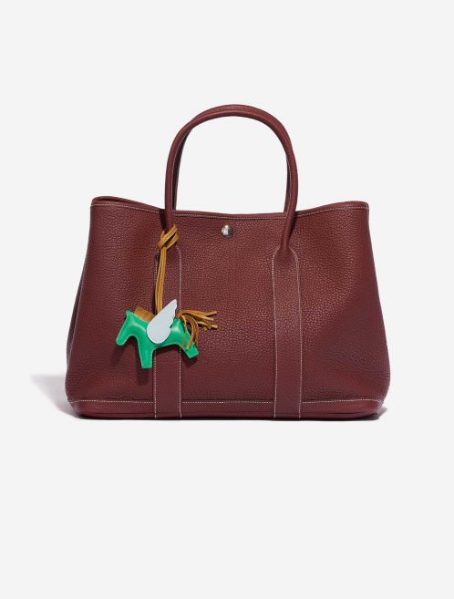 Pre-owned Hermès bag Rodeo Pegasus PM Milo Menthe / Sesame / Blue Brume Blue, Green, Multicolour Detail | Sell your designer bag on Saclab.com