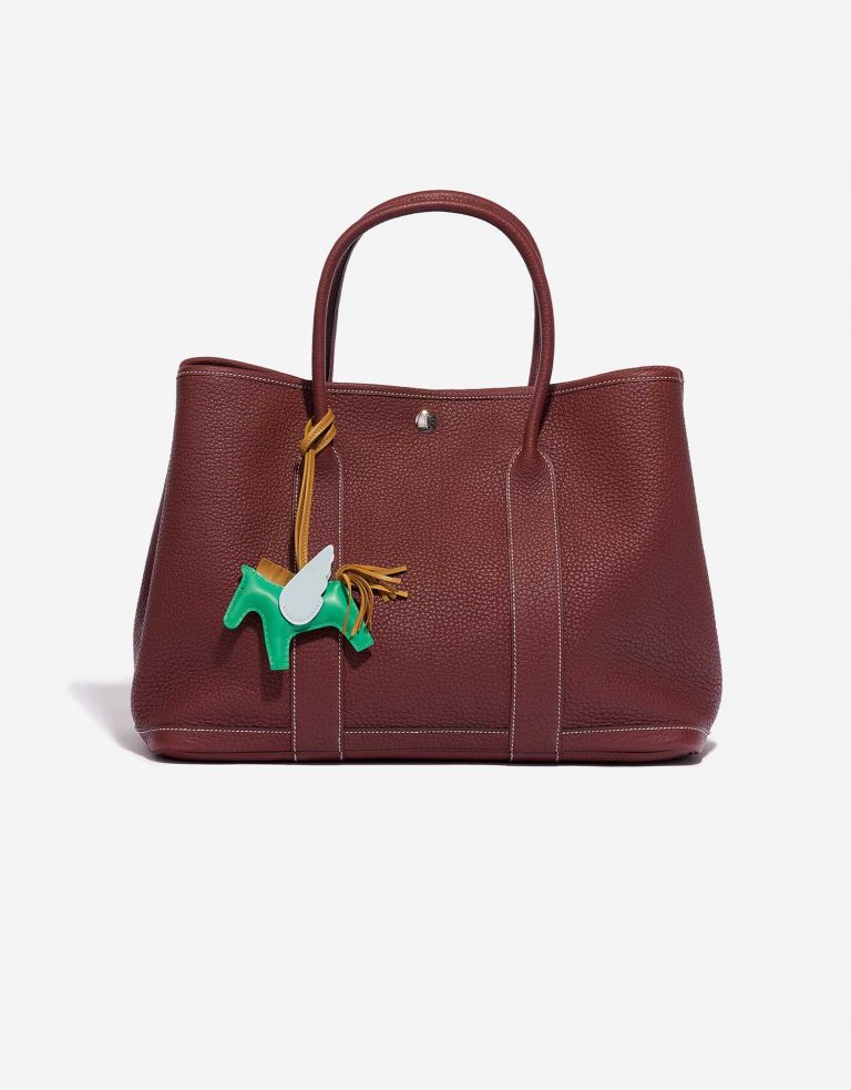 Pre-owned Hermès bag Rodeo Pegasus PM Milo Menthe / Sesame / Blue Brume Blue Front | Sell your designer bag on Saclab.com
