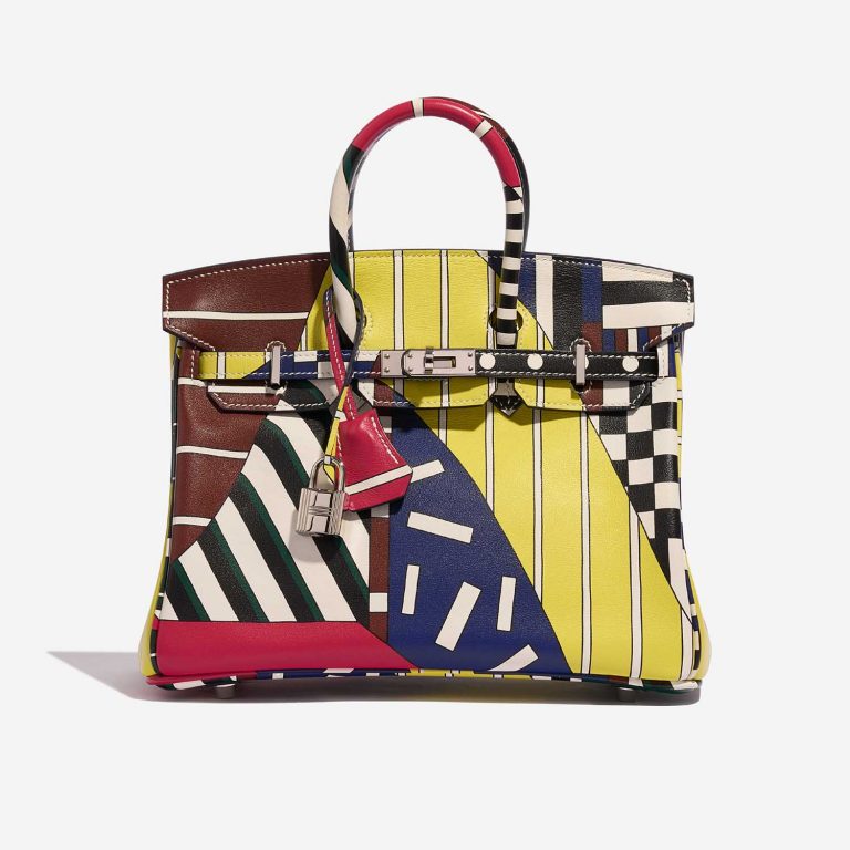 Pre-owned Hermès bag Birkin 25 Swift ‘One Two Three and Away We Go’ by Nigel Peake Multicolour Front | Sell your designer bag on Saclab.com