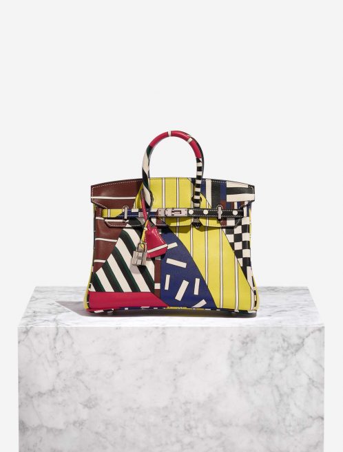Pre-owned Hermès bag Birkin 25 Swift ‘One Two Three and Away We Go’ by Nigel Peake Multicolour Front | Sell your designer bag on Saclab.com