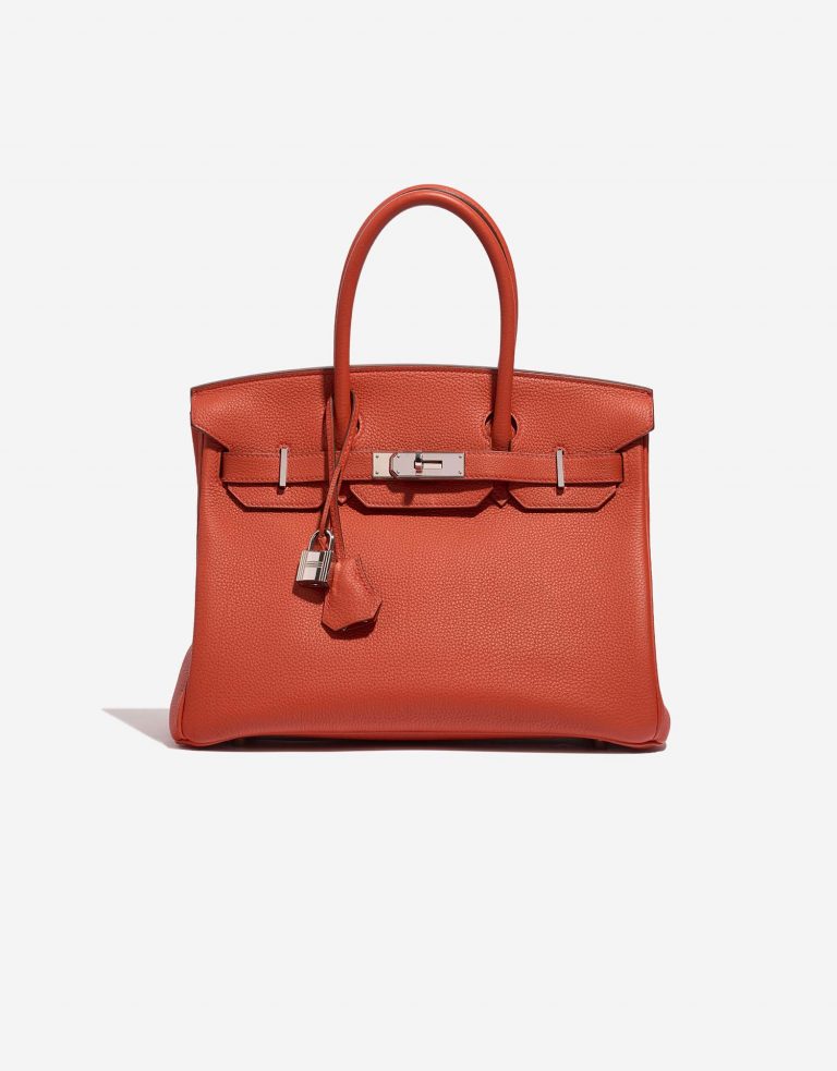 Pre-owned Hermès bag Birkin 30 Togo Geranium Red | Sell your designer bag on Saclab.com