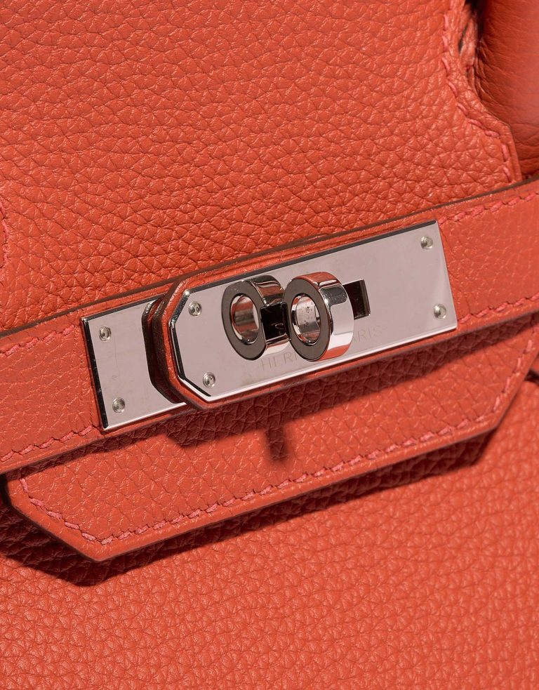 Pre-owned Hermès bag Birkin 30 Togo Geranium Red | Sell your designer bag on Saclab.com