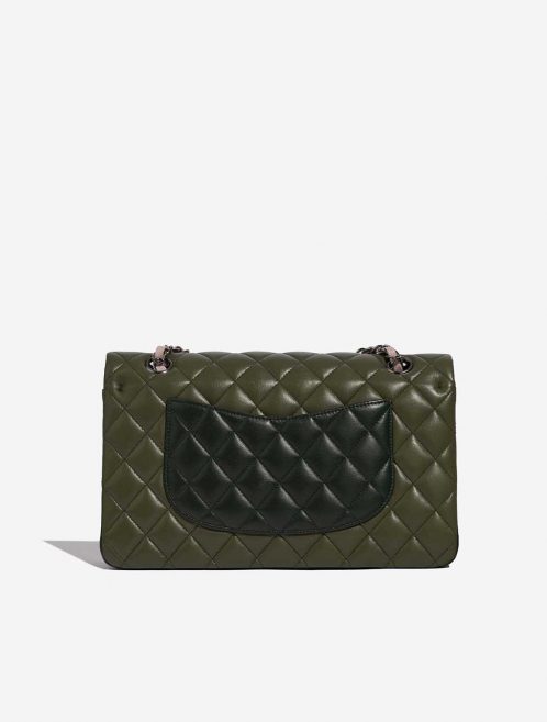 Pre-owned Chanel bag Timeless Medium Lamb Tri-colour Rose / Khaki / Emerald Green, Rose Back | Sell your designer bag on Saclab.com