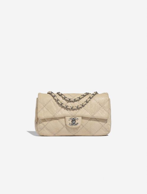 Pre-owned Chanel bag Timeless Medium Python Beige Beige Front | Sell your designer bag on Saclab.com