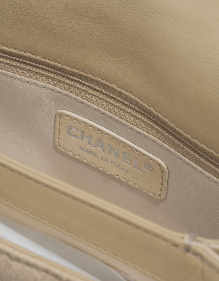 Pre-owned Chanel bag Timeless Medium Python Beige Beige Logo | Sell your designer bag on Saclab.com