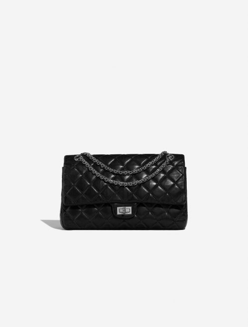 Pre-owned Chanel bag 2.55 Reissue 226 Lamb Black Black Front | Sell your designer bag on Saclab.com