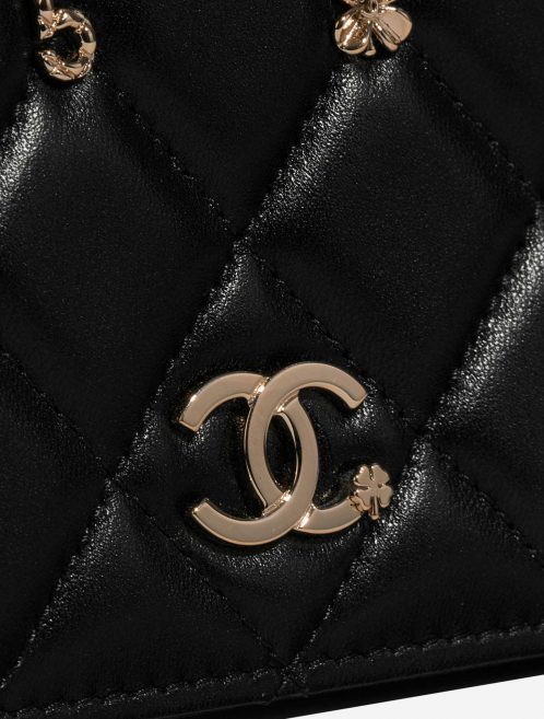 Pre-owned Chanel bag Timeless WOC Lamb Black Lucky Charms Black Closing System | Sell your designer bag on Saclab.com