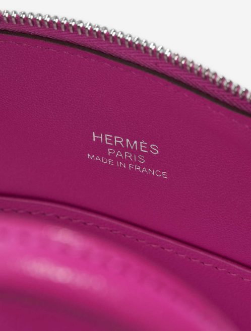 Pre-owned Hermès bag Bolide Mini 20 Chevre Mysore Rose Pourpre Pink, Violet Logo | Sell your designer bag on Saclab.com