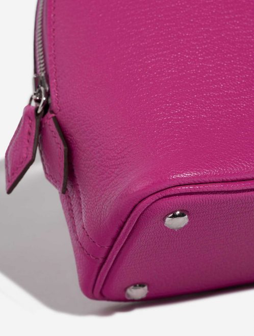 Pre-owned Hermès bag Bolide Mini 20 Chevre Mysore Rose Pourpre Pink, Violet Detail | Sell your designer bag on Saclab.com