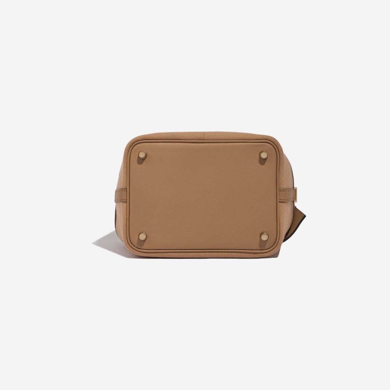 Pre-owned Hermès bag Picotin Cargo 18 Toile Goeland / Swift Chai Brown Bottom | Sell your designer bag on Saclab.com