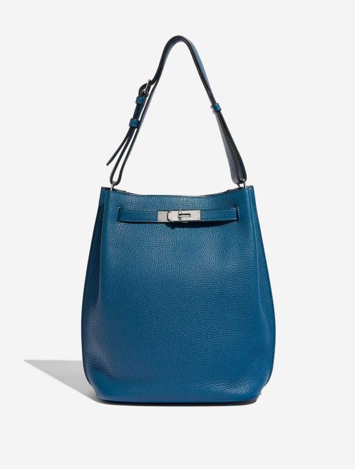 Pre-owned Hermès bag So Kelly 26 Togo Cobalt Blue Front | Sell your designer bag on Saclab.com