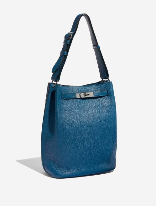 Pre-owned Hermès bag So Kelly 26 Togo Cobalt Blue Side Front | Sell your designer bag on Saclab.com