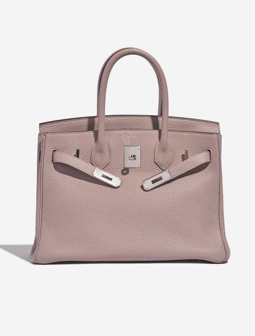 Pre-owned Hermès bag Birkin 30 Togo Glycine Beige Front Open | Sell your designer bag on Saclab.com