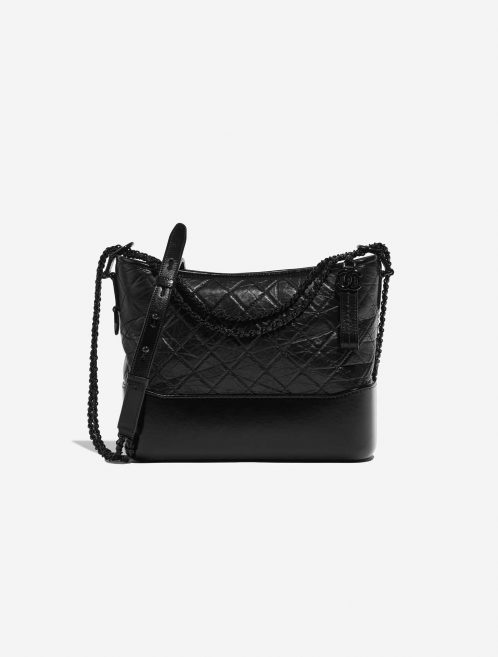 Pre-owned Chanel bag Gabrielle Large Calf Black Black Front | Sell your designer bag on Saclab.com
