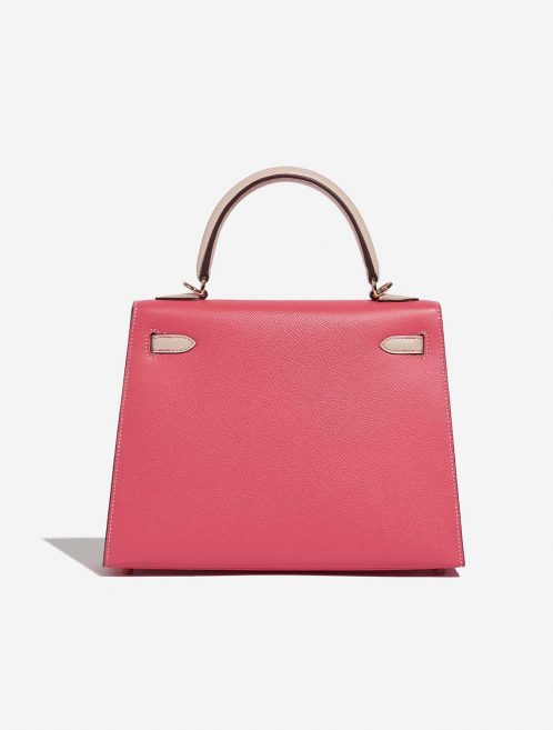 Pre-owned Hermès bag Kelly HSS 25 Epsom Rose Azalee / Craie Rose Back | Sell your designer bag on Saclab.com