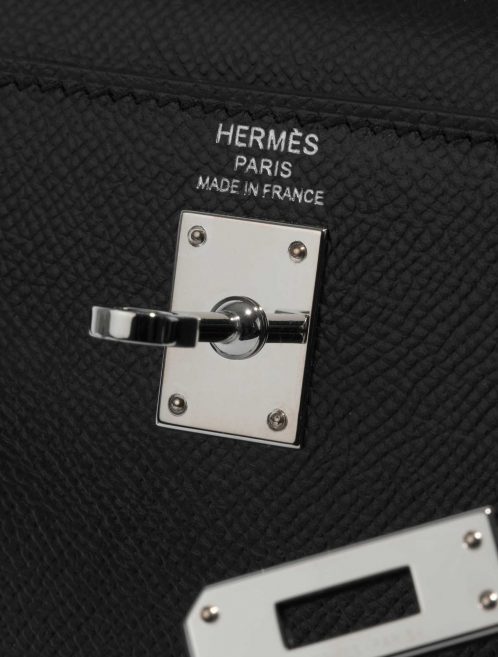 Pre-owned Hermès bag Kelly 25 Epsom Black Black Logo | Sell your designer bag on Saclab.com
