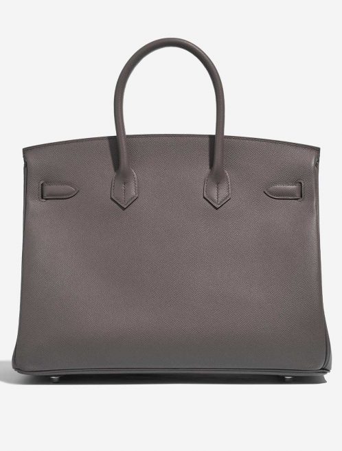 Pre-owned Hermès bag Birkin 35 Epsom Étain Grey Back | Sell your designer bag on Saclab.com