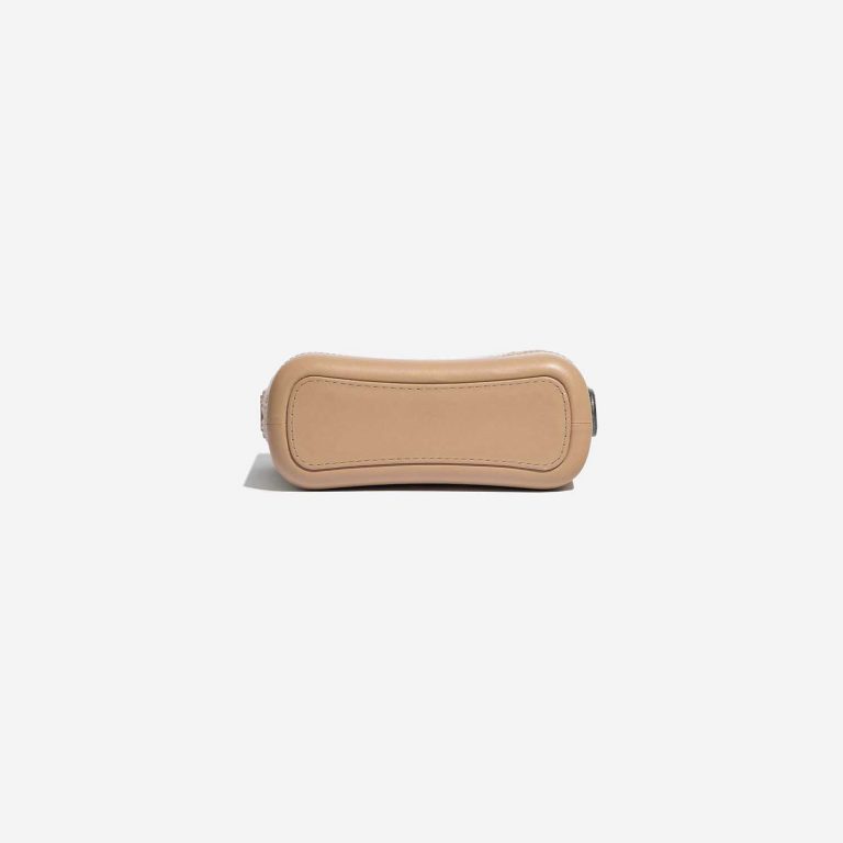 Pre-owned Chanel bag Gabrielle Small Tweed / Calf Beige Beige Bottom | Sell your designer bag on Saclab.com