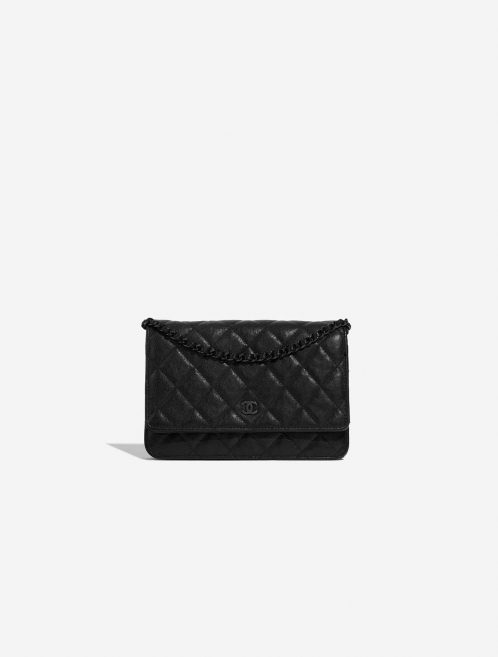 Pre-owned Chanel bag Timeless WOC Calf Black Black Front | Sell your designer bag on Saclab.com