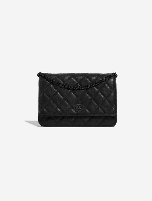 Pre-owned Chanel bag Timeless WOC Calf Black Black Front | Sell your designer bag on Saclab.com