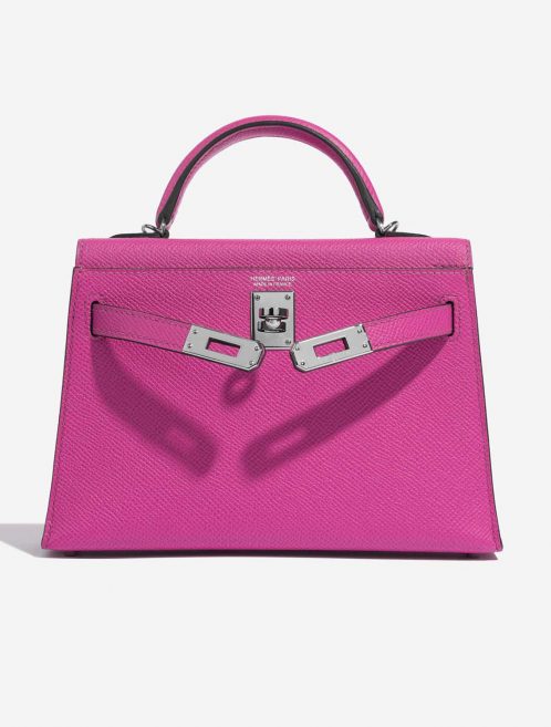 Pre-owned Hermès bag Kelly Mini Epsom Magnolia Pink Front Open | Sell your designer bag on Saclab.com