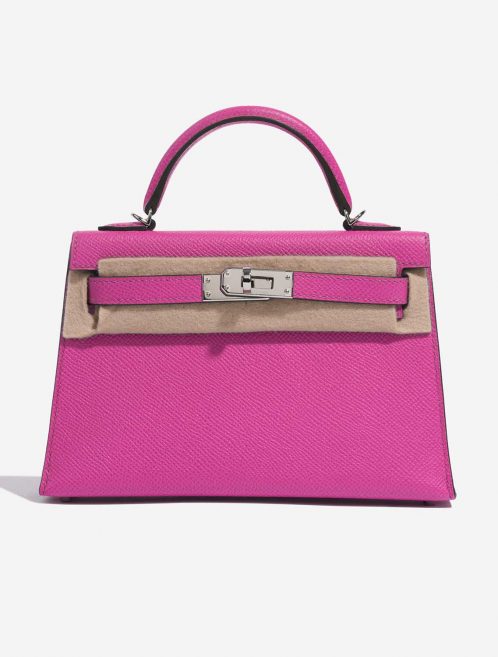 Pre-owned Hermès bag Kelly Mini Epsom Magnolia Pink Front Velt | Sell your designer bag on Saclab.com