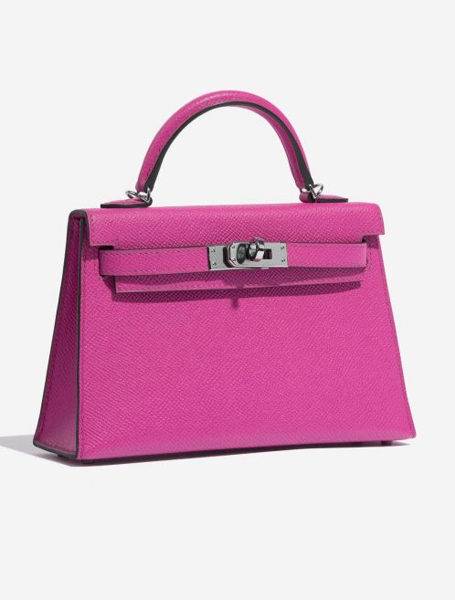 Pre-owned Hermès bag Kelly Mini Epsom Magnolia Pink Side Front | Sell your designer bag on Saclab.com