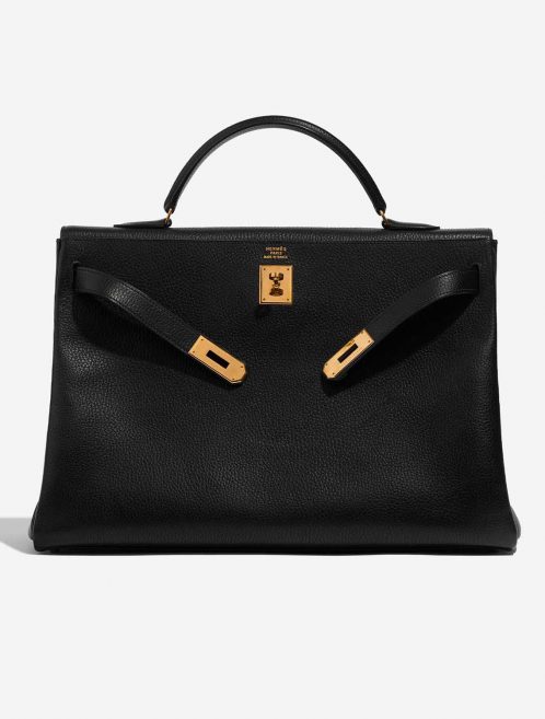 Pre-owned Hermès bag Kelly 40 Ardennes Black Black Front Open | Sell your designer bag on Saclab.com