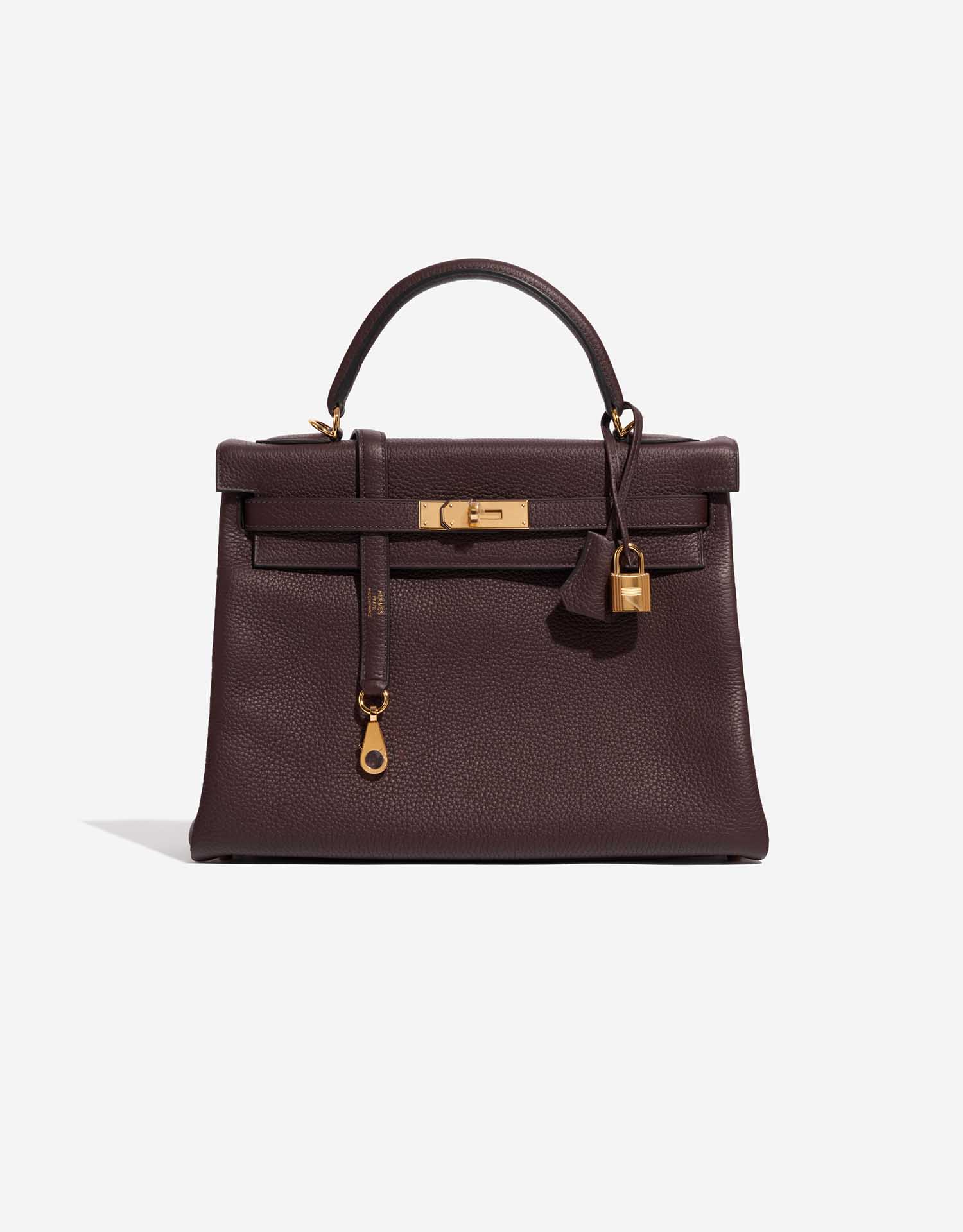 Hermès Kelly 32 Clemence Rouge Sellier | SACLÀB