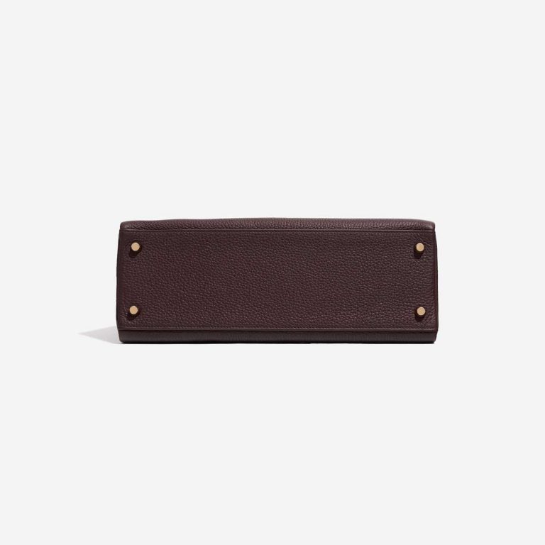 Pre-owned Hermès bag Kelly 32 Clemence Rouge Sellier Red Bottom | Sell your designer bag on Saclab.com