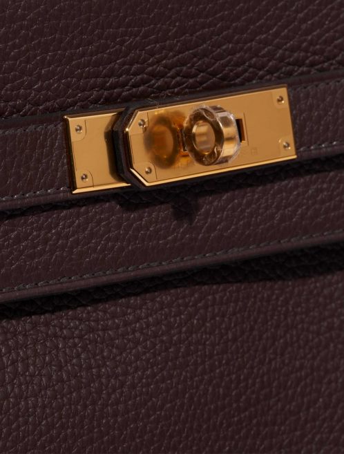 Pre-owned Hermès bag Kelly 32 Clemence Rouge Sellier Red Closing System | Sell your designer bag on Saclab.com