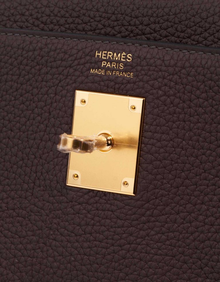 Pre-owned Hermès bag Kelly 32 Clemence Rouge Sellier Red Logo | Sell your designer bag on Saclab.com