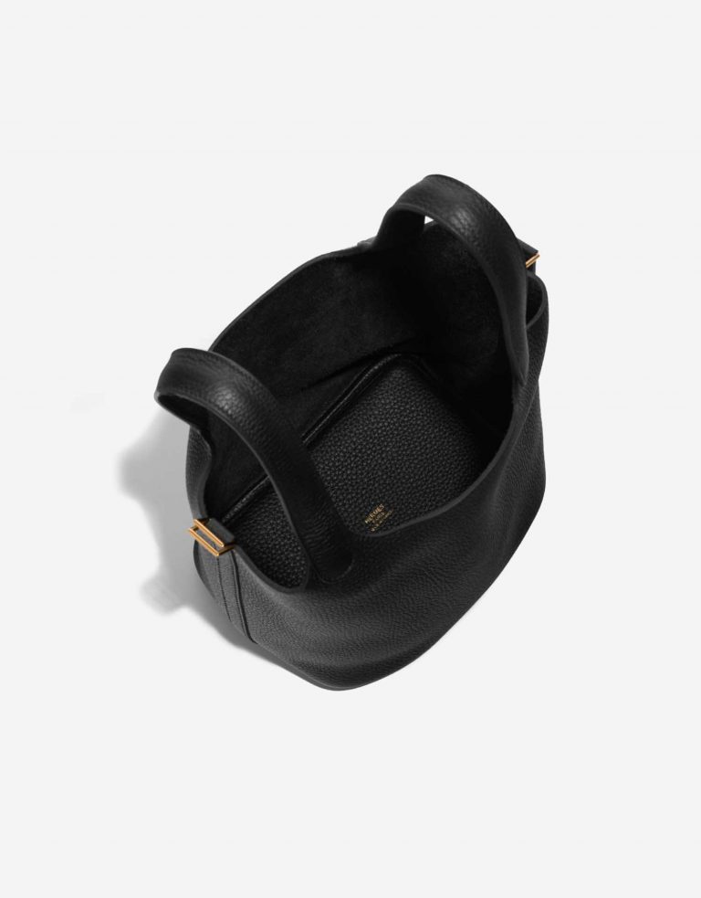 Pre-owned Hermès bag Picotin 18 Taurillon Clemence Black Black Inside | Sell your designer bag on Saclab.com