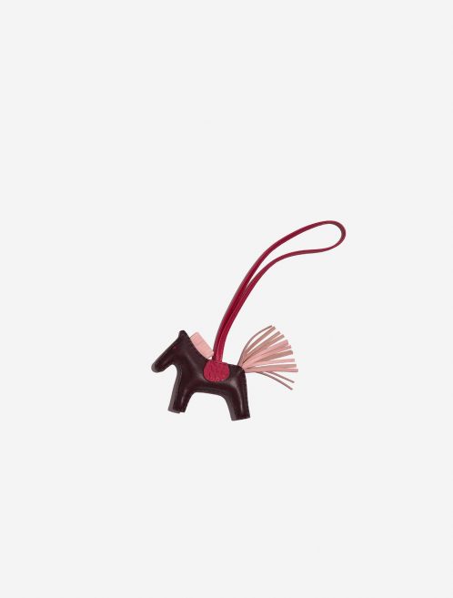 Pre-owned Hermès bag Rodeo PM Milo / Matte Alligator Rouge Sellier / Rose Sakura / Framboise Red, Rose Front | Sell your designer bag on Saclab.com