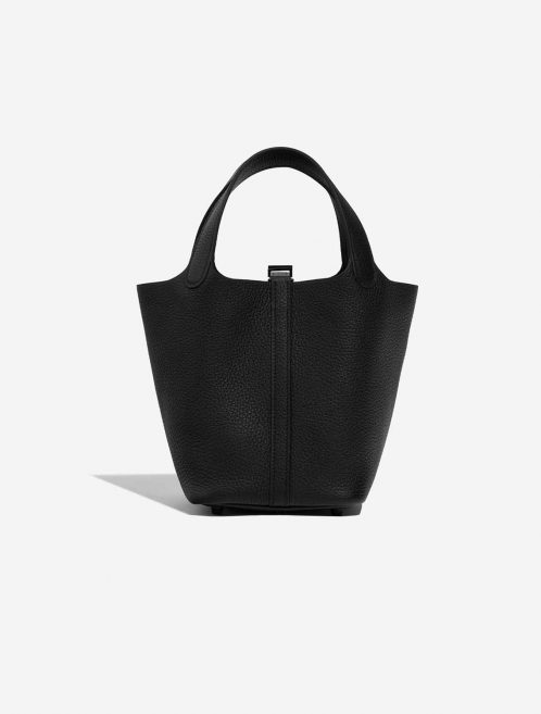 Pre-owned Hermès bag Picotin 18 Taurillon Clemence Black Black Back | Sell your designer bag on Saclab.com