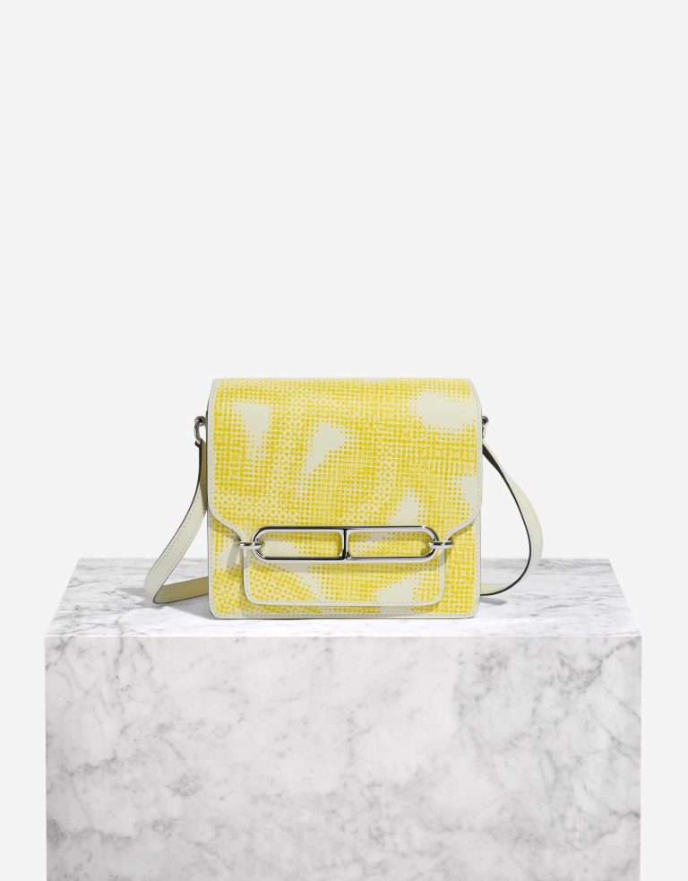 Hermès Roulis 18 Nata-Lime-JaunePoussin Front  | Sell your designer bag on Saclab.com