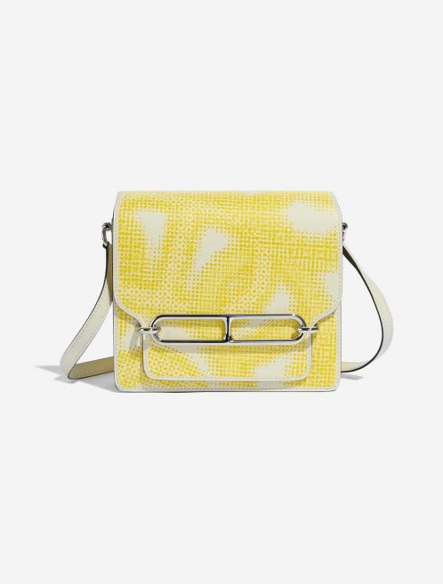 Hermès Roulis 18 Nata-Lime-JaunePoussin Front  | Sell your designer bag on Saclab.com
