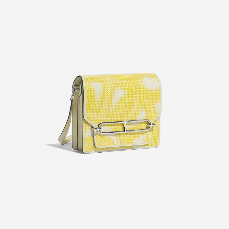 Hermès Roulis 18 Nata-Lime-JaunePoussin Side Front  | Sell your designer bag on Saclab.com